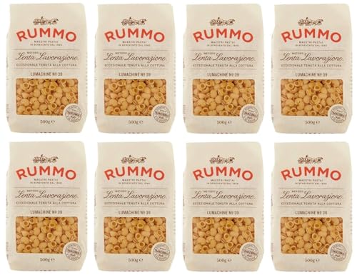 8er-Pack Rummo Pasta Lumachine N°39,Italienische Nudeln aus Hartweizengrieß,Italienische Pasta 500g von Rummo
