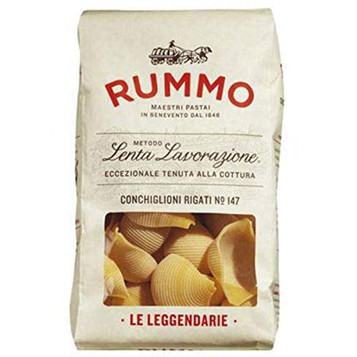 Rummo - Legendäre Linie - Conchiglioni Rigati n.147 Bronze Gezeichnete - 12 Packungen mit 500 g von Rummo