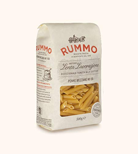 Rummo - Penne Mezzane n.58 - Traditionelles Drahtziehen - 16 Packungen mit 500 g von Rummo