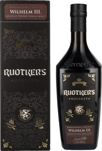 Ruotker's WILHELM III. Heavily Peated Single Malt Whiskey 46% Vol. 0,7l in Geschenkbox von Ruotker's