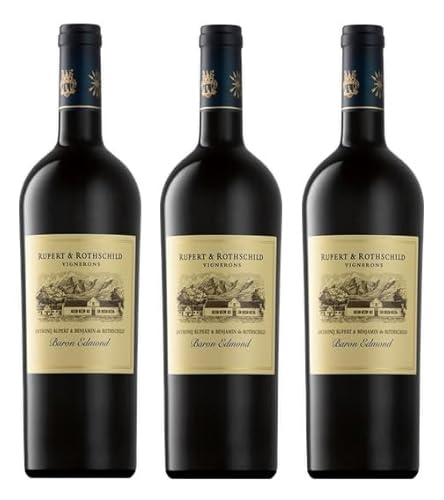 3x 0,75l - Rupert & Rothschild - Baron Edmond - Western Cape W.O. - Südafrika - Rotwein trocken von Rupert & Rothschild