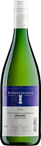 Riesling QW halbtrocken Ruppertsberger Linsenbusch, 1 Liter von Ruppertsberger Weinkeller Hoheburg