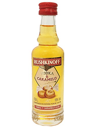 Rushkinoff Vodka & Caramel 0,04 Liter MINIATUR von Rushkinoff Vodka & Caramel 0,02 Liter MINIATUR