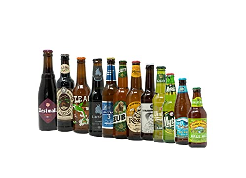 Biere aus aller Welt - internationale Zusammenstellung aus 12 Bieren - Entdecke die Bierkulturen anderer Nationen von Russian-Box