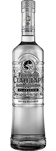 Russian Standard Platinum Vodka , feinem Zitrus-Aroma, mit Silberfiltrierung für absolute Reinheit, 40% Alk , 700 ml (1er Pack) von Russian Standard