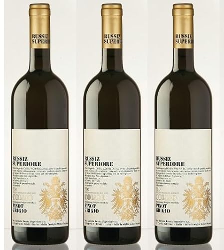 3x 0,75l - 2022er - Russiz Superiore - Pinot Grigio - Collio D.O.P. - Friaul - Italien - Weißwein trocken von Russiz Superiore