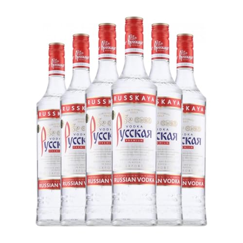 Wodka Russkaya 70 cl (Karton mit 6 Flaschen von 70 cl) von Russkaya