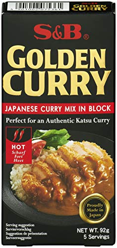 S&B Golden Curry scharf – Japanische Gewürzmischung zur Zubereitung von Curry-Gerichten – 2 x 92 g von S&B