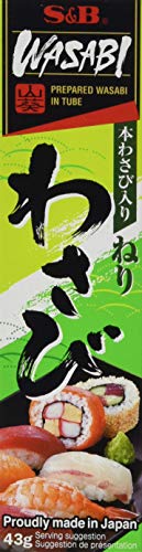 S&B - Wasabi Paste, japanische Wasabipaste – in einer praktischen Tube – 1 x 43 g von S&B