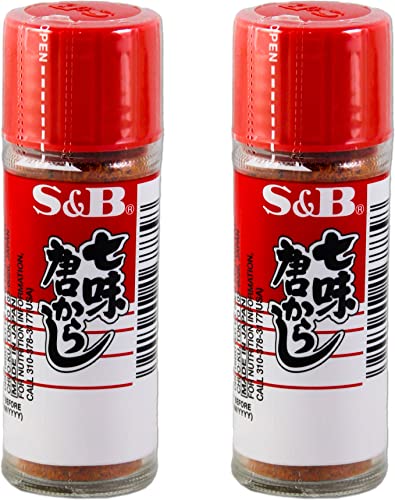 Doppelpack S&B japanische Gewürzmischung Nanami Togarashi (2x 15g) | Shichimi | Würzpulver mit sieben Gewürzen von S&B