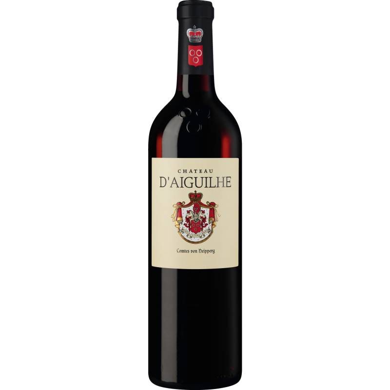 Château d'Aiguilhe, Côtes de Castillon AOP, Bordeaux, 2018, Rotwein von S.C.E.A. du Chateau d'Aiguilhe - St Philippe d'Aiguilhe - Gironde - France