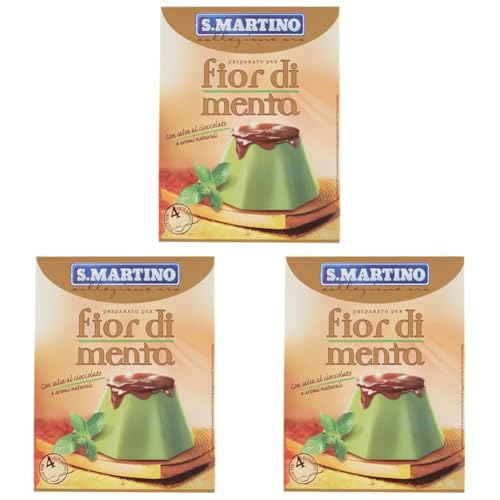 S.Martino Fior di menta - Pudding Minze, 3er Pack (1 x 115 g) von S.MARTINO