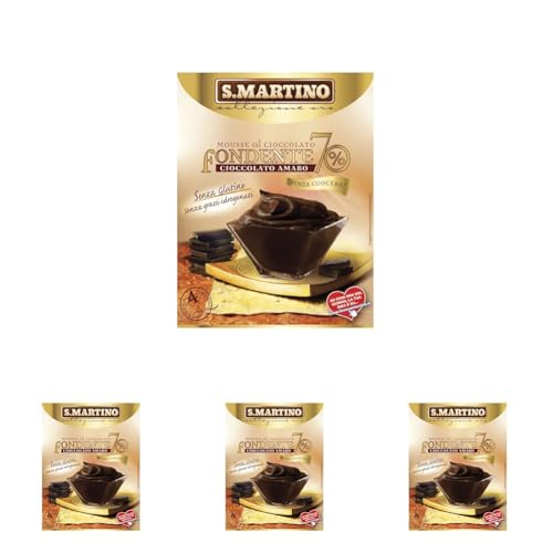 S.Martino Schokoladenmousse 70% Kuvertüre, 4er Pack (1 x 115 g) von S.MARTINO