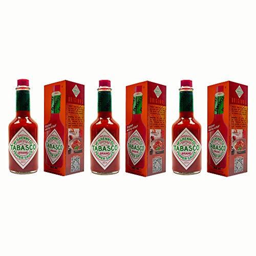 Food-United Tabasco Pepper Sauce Soße 3 Glasflaschen 350ml original fruchtig scharf nur 3 natürliche Zutaten keine Konservierungsstoffe ohne zusätzliche Aromen 3 Jahre in Holzfässern gereift von S.Mile GmbH