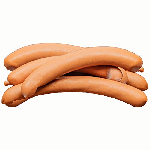 Food-United knackige Wiener Würstchen 900g 9 Stück Wiener Wienerli Frankfurter Würstel im Naturdarm-Saitling traditionell über Buchenholz geraucht fein im Aroma und Geschmack von S.Mile GmbH