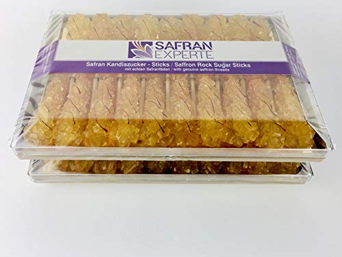 Safran Kandiszucker Sticks 2 Dosen (je 19 Sticks) von SAFRAN EXPERTE