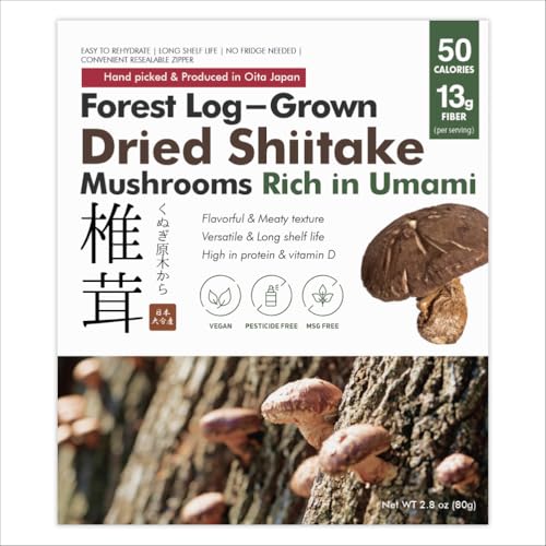 Dried Shiitake Mushrooms 'Donko' (Naturally Log-Grown, Japan) – 80g von SAKAI DINER