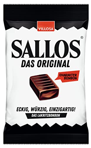 SALLOS – das Original! Die Kombination aus leckerem Lakritz und würzigen Kräutern - eckig, würzig, einzigartig - 5er Pack (5 x 750 g) von SALLOS