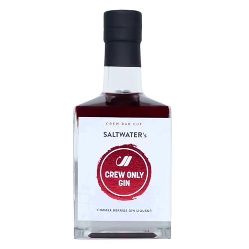 CREW ONLY Gin Liqueur Summer Berries – Süßer Johannisbeer Likör auf Gin Basis mit leichter Wacholdernote – Hergestellt in Deutschland | 0.5l Flasche | 25% vol. Alkohol von SALTWATER's