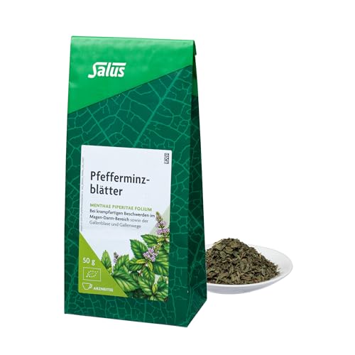 Salus - Pfefferminz Tee - 1x 50 g Beutel - lose - Arzneitee - Methae piperitae folium - bei krampfartigen Beschwerden im Magen-Darm-Bereich - bio von Salus