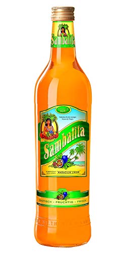 FVLFIL Sambalita Exotic-Likör, Kultlikör der 80er Jahre, Fruchtlikör mit dem Geschmack sonnengereifter Passionsfrüchte 16% vol. (6 x 0.7 l) von SAMBALITA