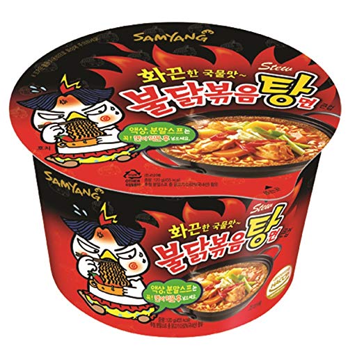 Instantnudeln Sam Yang Big Bowl Noodle Hot Chicken Stew 16x120g. von SAMYANG