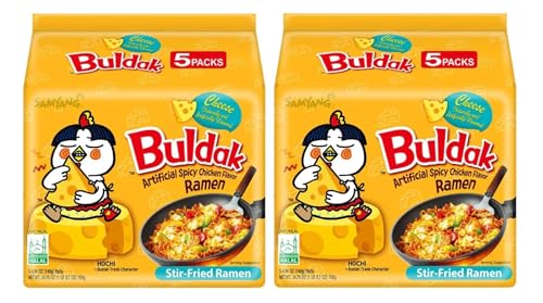 SAMYANG Hot Spicy Chicken Ramen Buldak Cheese 2 x 5 Stück von SAMYANG