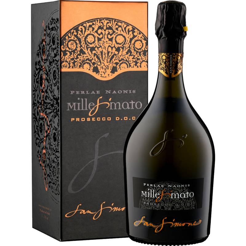 Millesimato Prosecco Spumante, Brut, Prosecco DOC, Venetien, 2022, Schaumwein von SAN SIMONE di BRISOTTO srl Azienda Vinicola,   IT 33080 Porcia (PN)