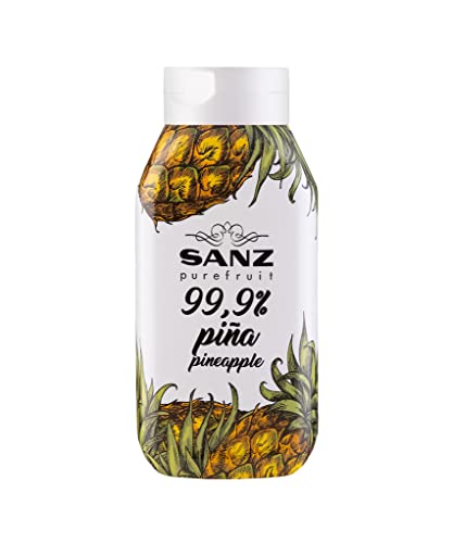 SANZ Ananas-Püree, 99,9% Ananas Extra Sweet im Fruchtpüree, alkoholfrei, 0,67 L von SANZ