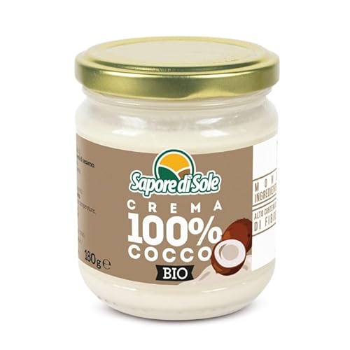 100% Kokoscreme 180 g Bio mit hohem Fasergehalt von SAPORE DI SOLE