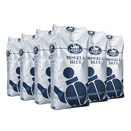 SAQUELLA Espresso Miscela Blue, 1000g, 6er Pack von UOOTPC