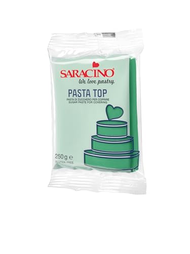 Fondant Saracino Top Green zum Abdecken, 250 g, hergestellt in Italien von SARACINO We love pastry