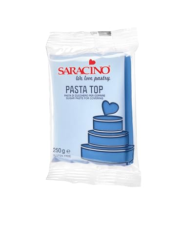 Saracino Top Blue Fondant zum Bedecken, 250 g, hergestellt in Italien von SARACINO We love pastry