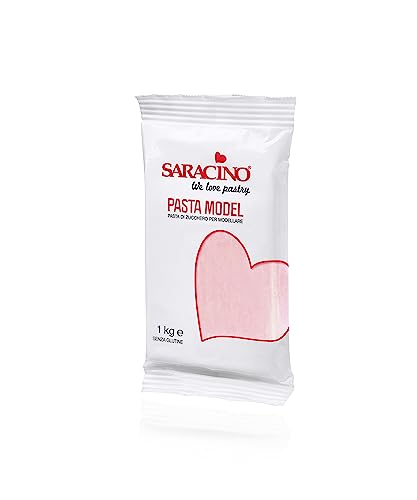 Saracino Zuckerpaste Model Farbig Für Modellierung 1 Kg Glutenfrei Made In Italy (Rosa Baby) von SARACINO We love pastry