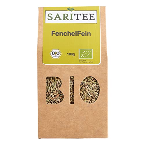 SARITEE Bio FenchelFein lose I Loser Tee mit aromatischen Bio Fenchelsamen aus kontrolliert biologischem Anbau I Detox Tee I Gute Nacht Tee I Magentee I 100 g von SARITEE