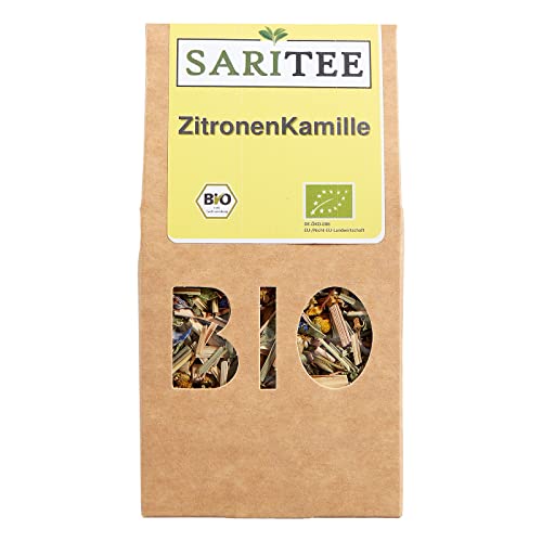 SARITEE Bio ZitronenKamille lose I Bio Tee lose mit Zutaten aus kontrolliert biologischem Anbau I Besondere Teemischung aus Früchtetee & Kamillentee & Zitronengrastee I Premium Tee I 30 g von SARITEE