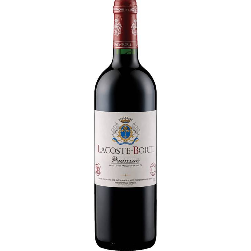 Château Lacoste-Borie, Paulliac AOP, in Holzkiste, Bordeaux, 2018, Rotwein von SAS Samazeuilh et Cie, 33133 Galgon - France