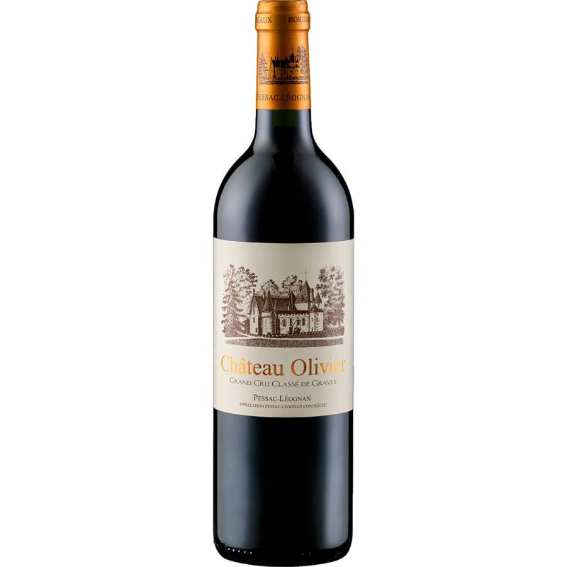 Château Olivier Grand Cru Classé de Graves, Pessac-Léognan AOP, in Holzkiste, Bordeaux, 2017, Rotwein von SAS Samazeuilh et Cie, 33133 Galgon - France