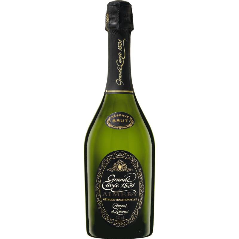 Grande Cuvée 1531 de Aimery Réserve, Brut, Crémant de Limoux AOP, Languedoc-Roussillon, 2019, Schaumwein von SAS Soeir d'Arques, Avenue du Languedoc, 11303 Limoux Cedex France