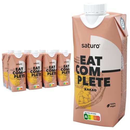 Saturo Trinknahrung Kakao | Astronautennahrung Mit Protein & 330kcal | Trinknahrung Mit Wertvollen Nährstoffen, Schokolade | 8 x 330ml von SATURO