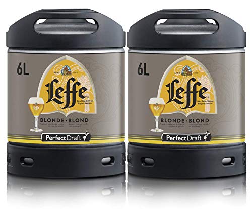 Bier PerfectDraft 2 x 6-Liter Fässer Leffe Blonde Bier - Blonde Ale. Bier passend für Zapfanlage für Zuhause. Inklusive 10euros Pfand. von SB SAVEUR BIÈRE