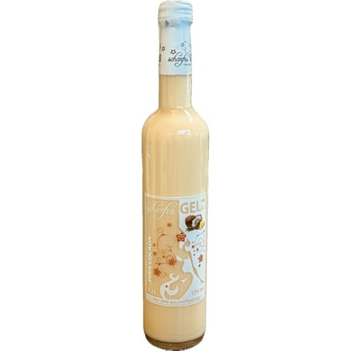 scharfesGelb "Pina Colada" deutscher Eierlikör aus Senftenberg 0,5l. / 15% von SCHARFES GELB