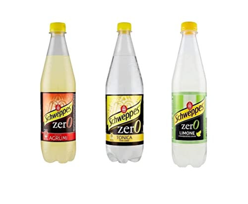 Testpaket Schweppes Zero ohne zucker Erfrischend alkoholfreies Getränk Zitrone Zitrusfrüchte Tonic-Wasser 36x600ml von SCHWEPPES