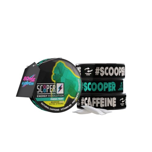 SCOOPER Energy 80mg Hype Box Extra Strong I 2x Iced Cola Extra Strong, 2x Fresh Mint Extra Strong I 4x 7,2g von SCOOPER ENERGY