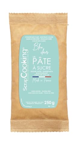 Scrapcooking Sachet Pâte à Sucre Bleu Clair Aromatisé Vanille 250 g - Lot de 3 von SCRAP COOKING