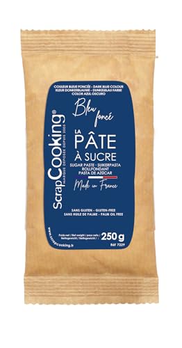 Scrapcooking Sachet Pâte à Sucre Bleu Foncée 250 g - Lot de 3 von SCRAP COOKING