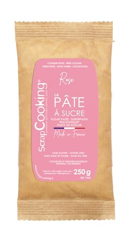 Scrapcooking Sachet Pâte à Sucre Rose Aromatisé Vanille 250 g - Lot de 3 von SCRAP COOKING