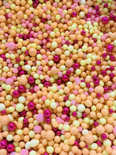 SD Pearls Zuckerstreusel, Bunter Streuselmix, Kuchen Ostern Streusel, Streudekor für Osterkuchen, Zuckerstreusel Ostern, Dekorationszucker für Ostern. (Mix „Beerensorbet“, 100g) von SD Pearls