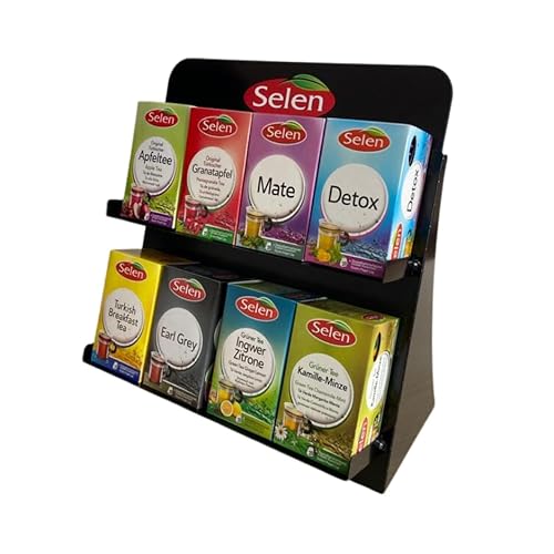 SELEN Display mit 8 verschiedenen Teesorten / 8x20=160 Teebeutel von Selen
