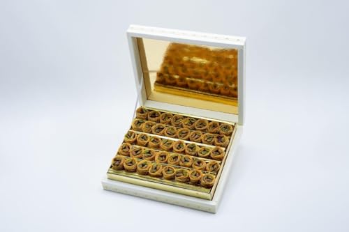 Aish al-Bulbul with Pistachio Nuts - Delicious Levantine Sweets in Elegant Packaging (500g) von SENAΒEL Sweets